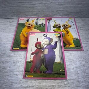 Playskool Teletubbies 3 Piece Puzzle Set Tinky Winky Dipsy Po Laa Laa Puzzles